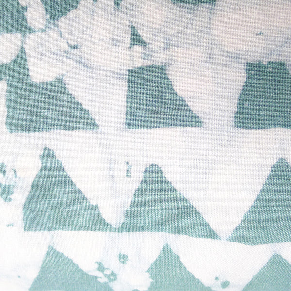Hand Batiked Terra Pillow - 12x22" Atlantic Blue