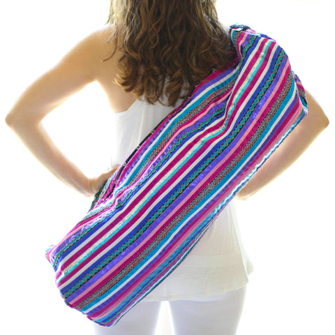 Hand Appliquéd Ribbon Yoga Mat Sling