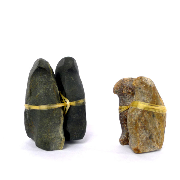 Stone Spirit Animal Sculpture - Eagle Pair
