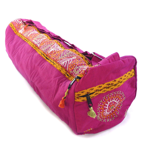 Enlightened Yoga Bag - Fuchsia (Rabari)