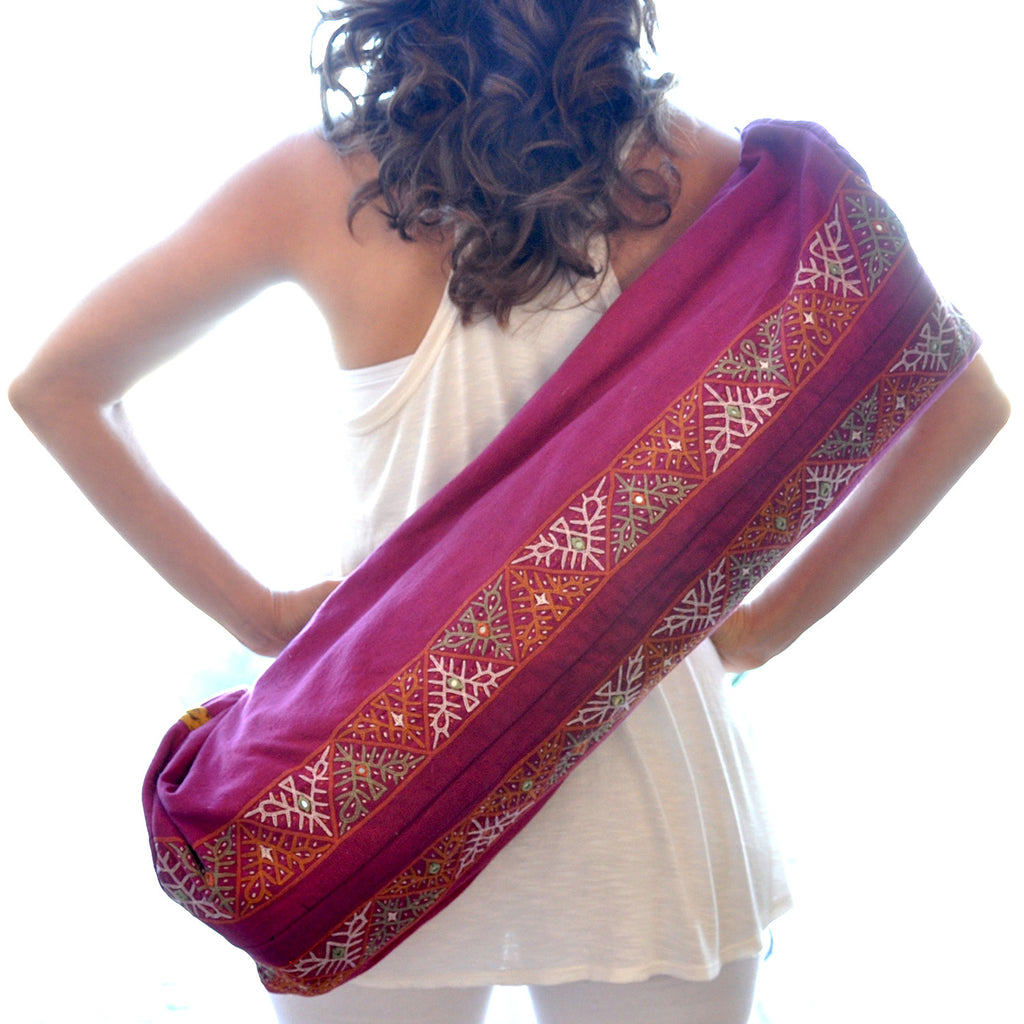 Enlightened Yoga Bag - Fuchsia (Rabari)