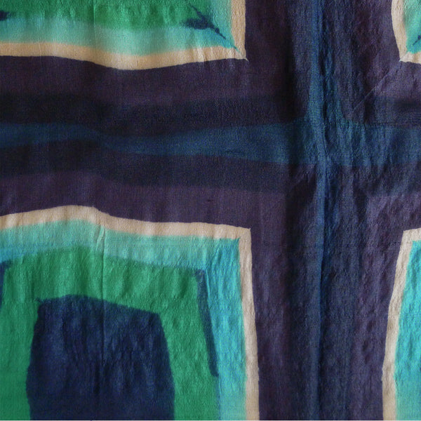 Fjord Scarf - Navy - Vegan Silk