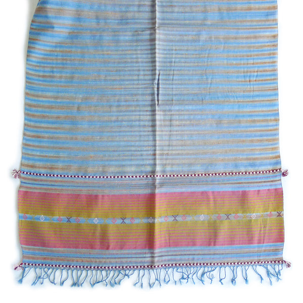 Seaside Scarf - Handwoven Cotton - Sand