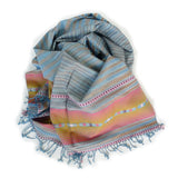 Seaside Scarf - Handwoven Cotton - Sand